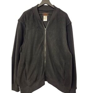 Yukon Mens XL Black Fleece Full Zip Jacket Quality‎ Outdoor Clothing